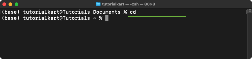 Change Directory in Mac Terminal - Navigating Back to the Home Directory